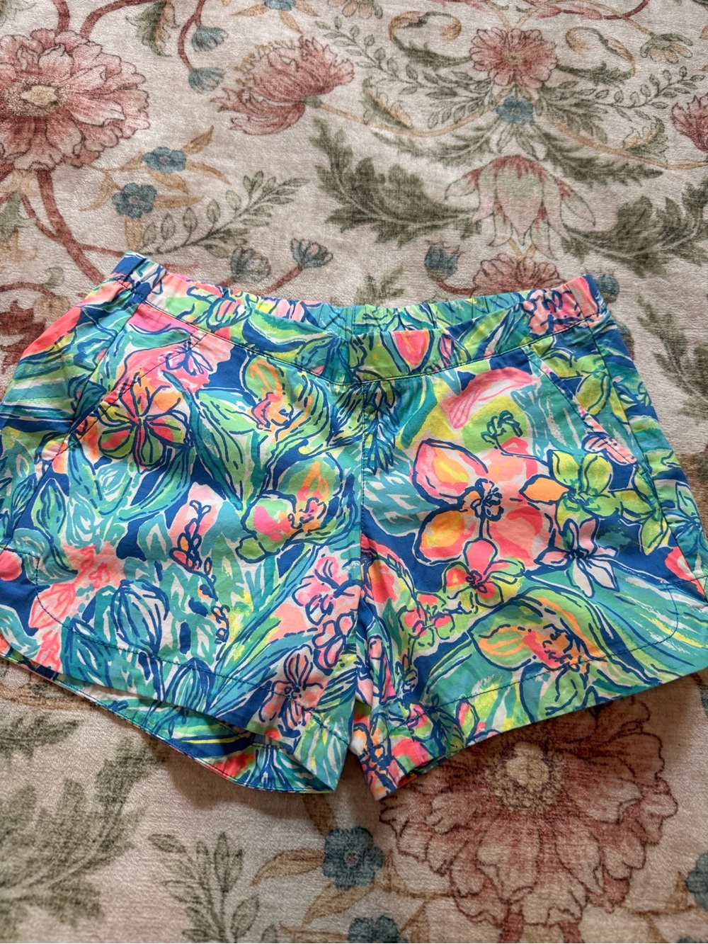 Lilly Pulitzer Neon Floral Multicolor Shorts - Picture 4 of 4